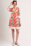 Radiant Blaze Modal Satin Silk Dress