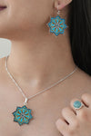 Turquoise Flower Pendant