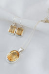 Citrine Elegance Pendant &amp; Earring Set
