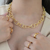 Radiant Gold Round Link Chain