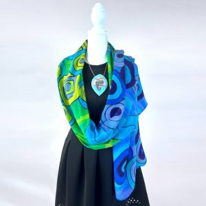 Geo Silk Scarf