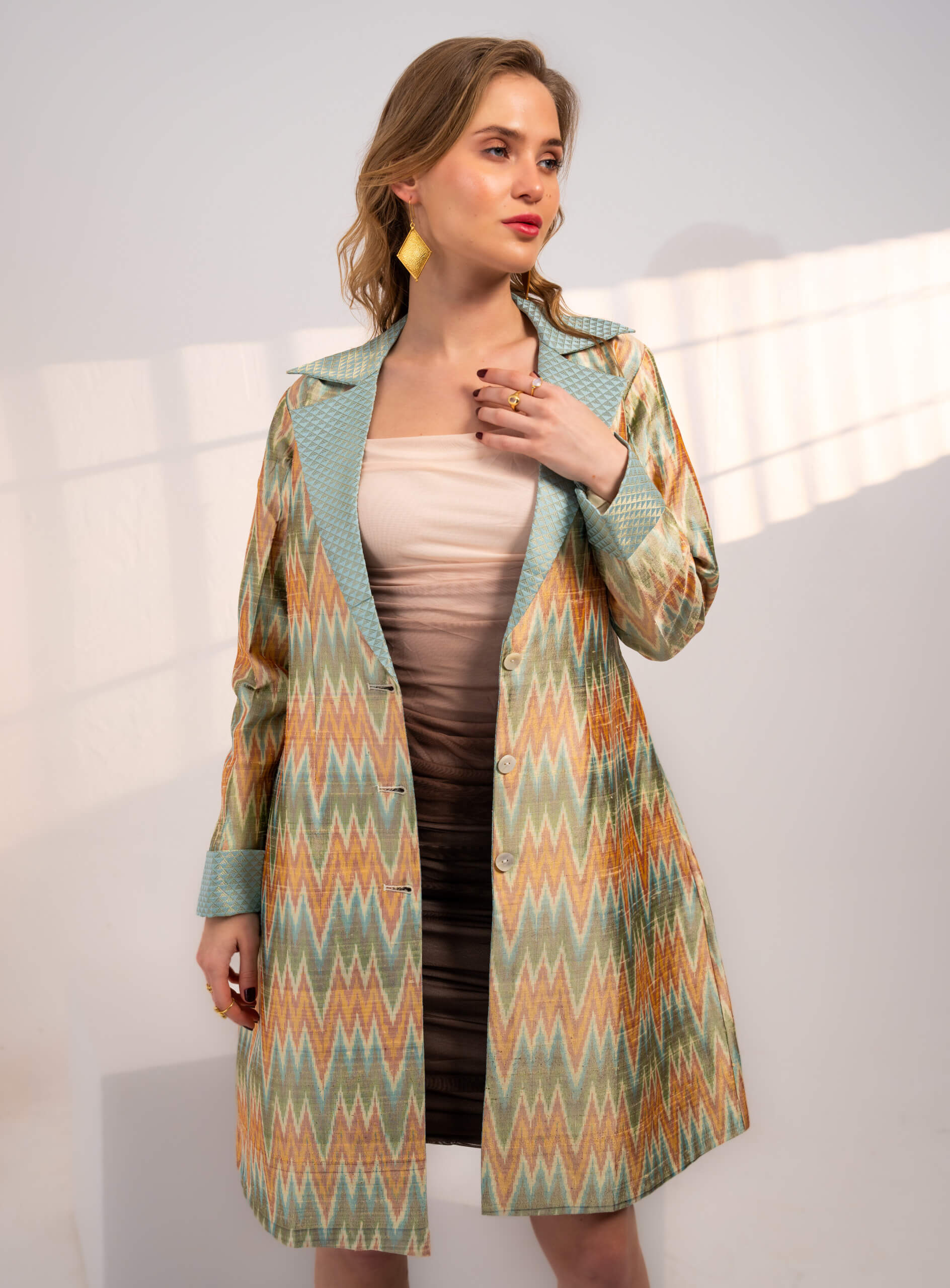 101ANA-Pastel-Horizon-ikat-Silk-Long-Jacket-A1