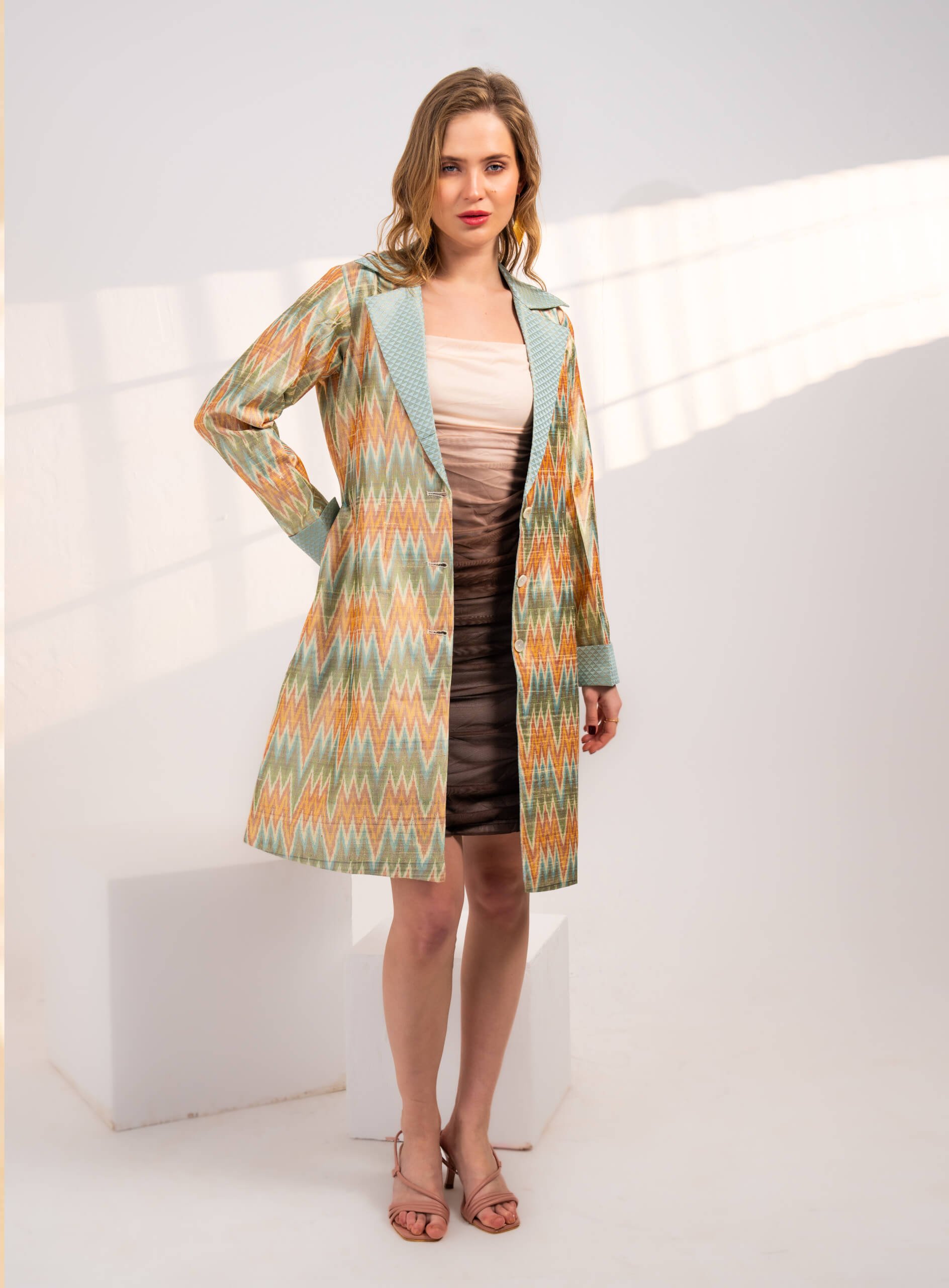 101ANA-Pastel-Horizon-ikat-Silk-Long-Jacket-C1