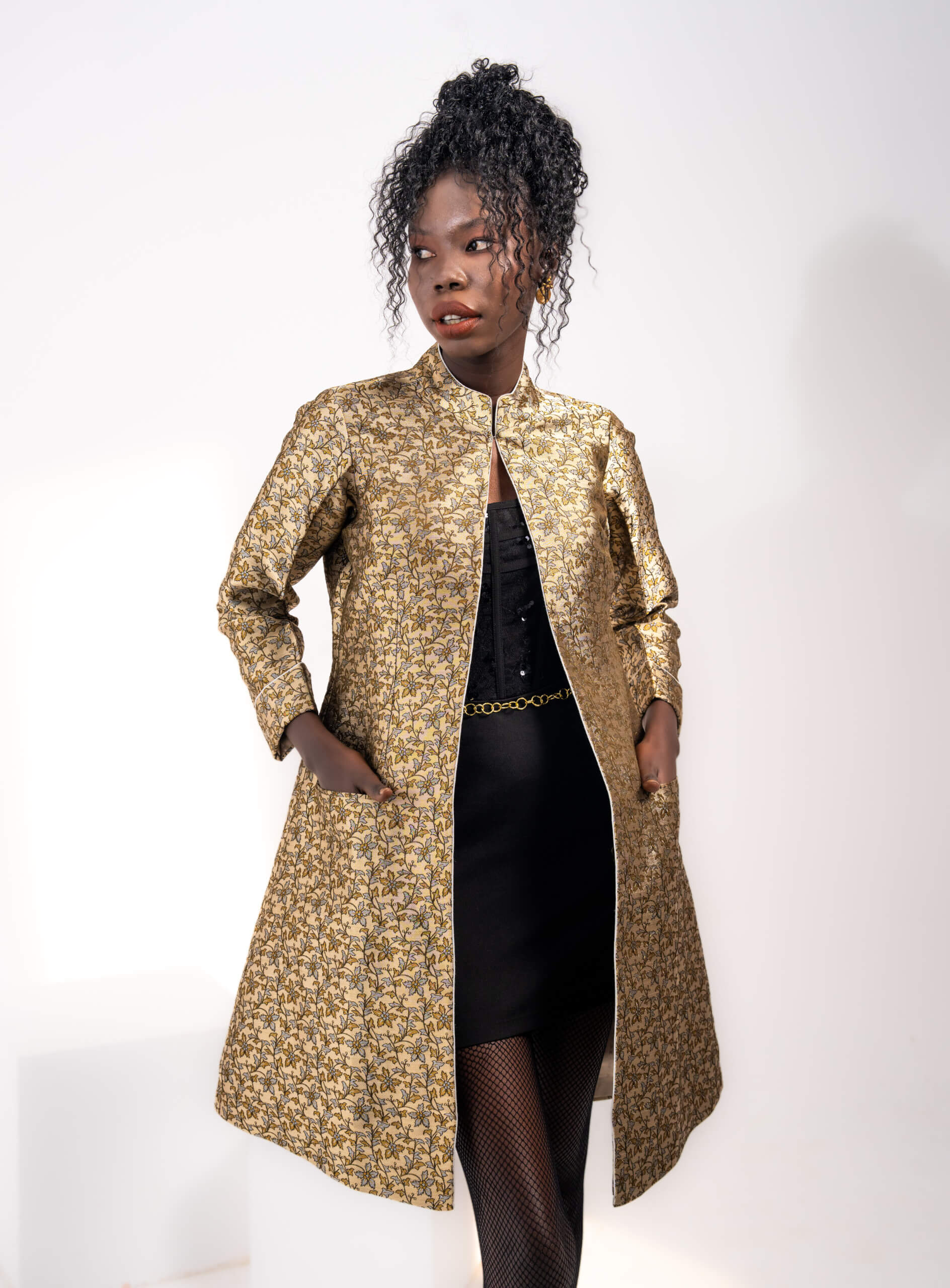 95ANA-Regal-Gold-Jacquard-Silk-Long-Jacket-A1