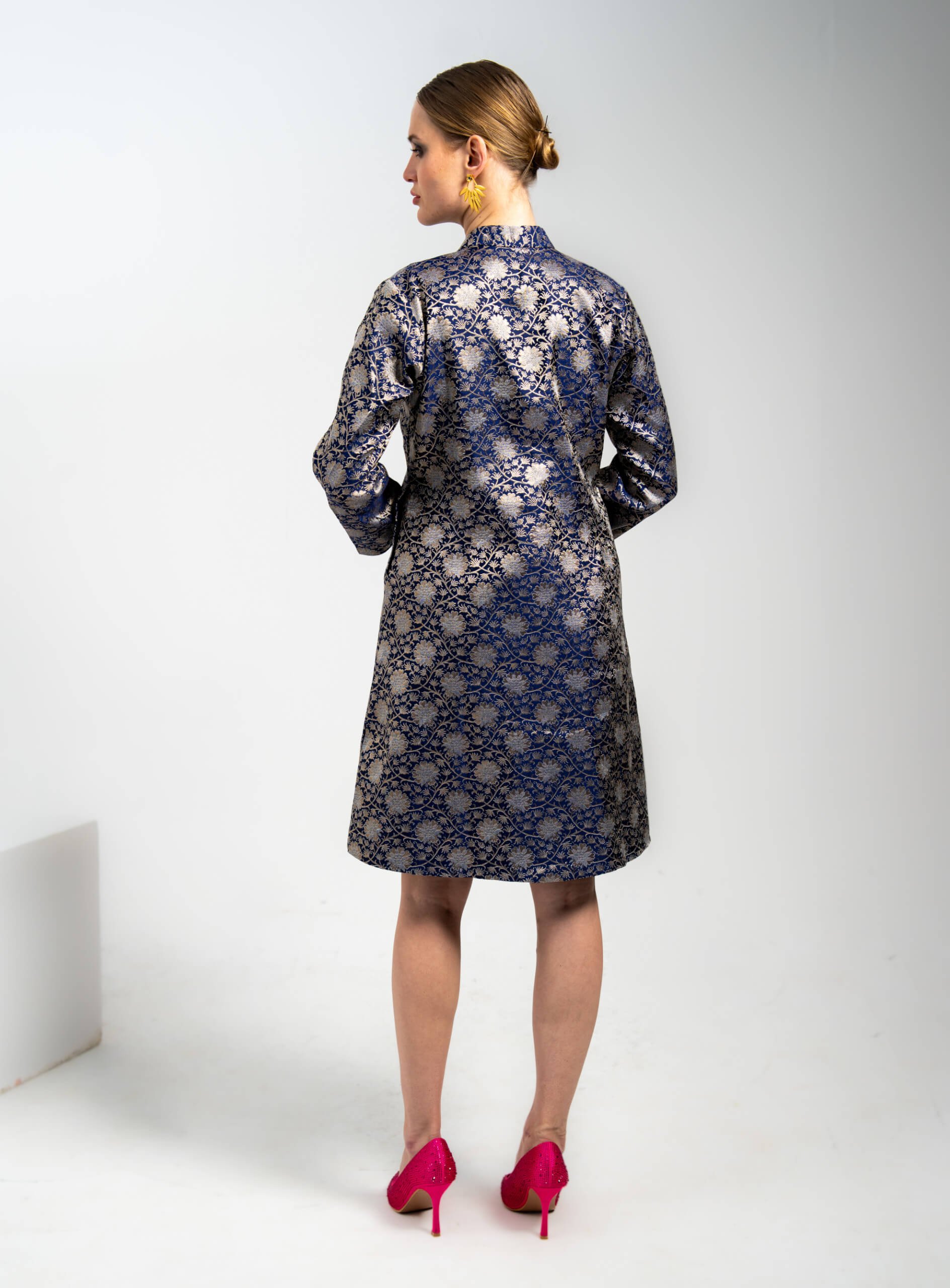 99ANA-Midnight-Blossom-Blue-Jacquard-Silk-Long-Jacket-D1