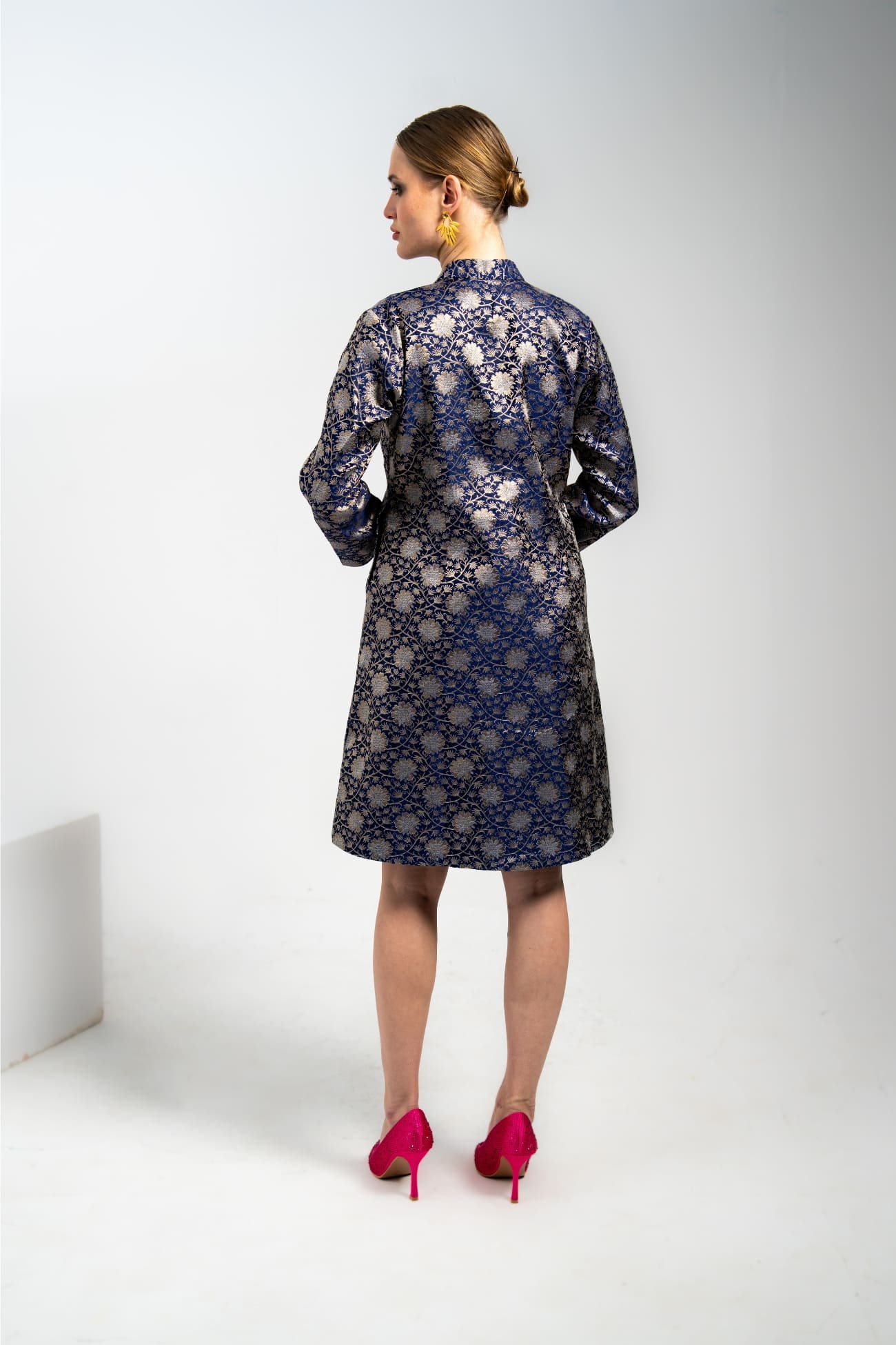 99ANA-Midnight-Blossom-Blue-Jacquard-Silk-Long-Jacket-C1