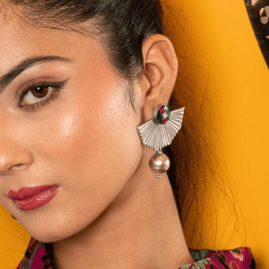 Enigmatic Eagle Polki Earrings