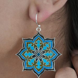 Turquoise Flower Earrings