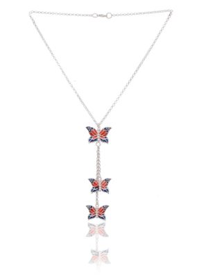 Enamel Butterfly Pendant