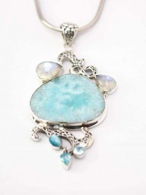 True Blue Larimar Pendant