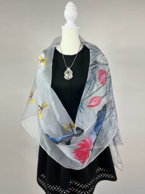 Organza Dragon Fly Scarf