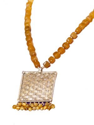 Basket-Weaved Quad Necklace