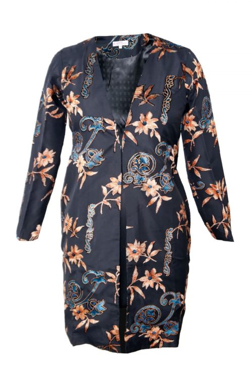 Golden Nightscape Floral Jacket