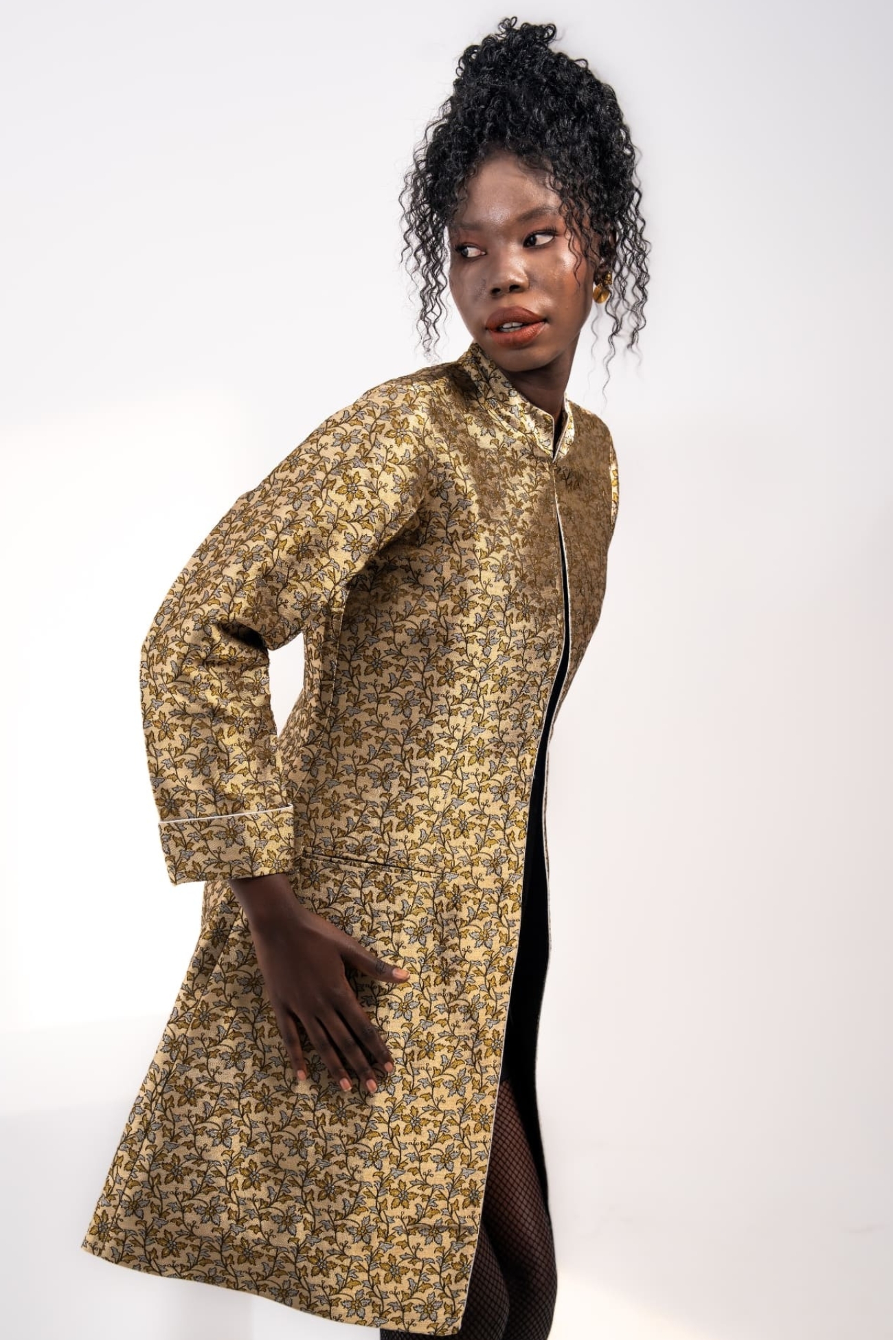 95ANA-Regal-Gold-Jacquard-Silk-Long-Jacket-B1 (1)