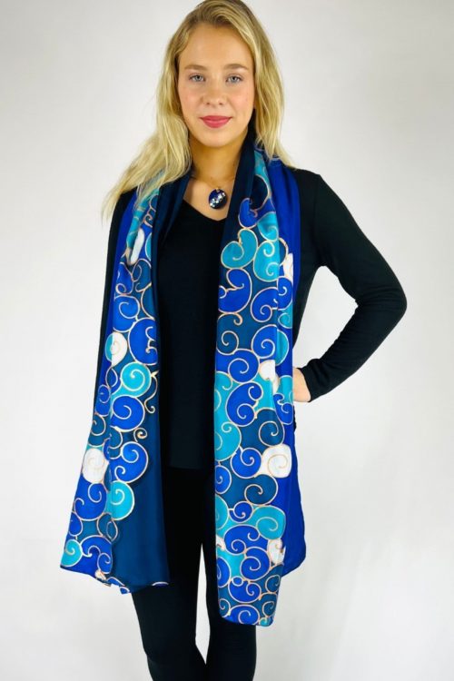 Dreamy Clouds Silk Scarf