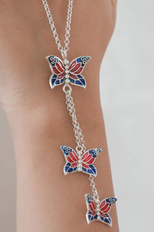 Enamel Butterfly Pendant