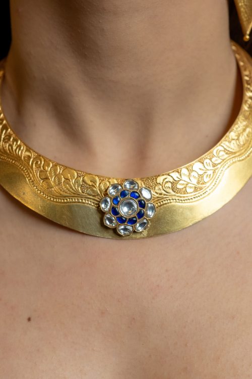 Regal Bloom Hasli Choker Necklace