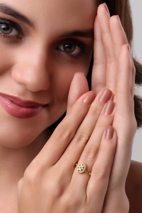 Starlite Sapphire Engagement Ring