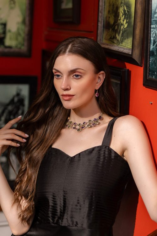 Aria Amethyst Choker Necklace