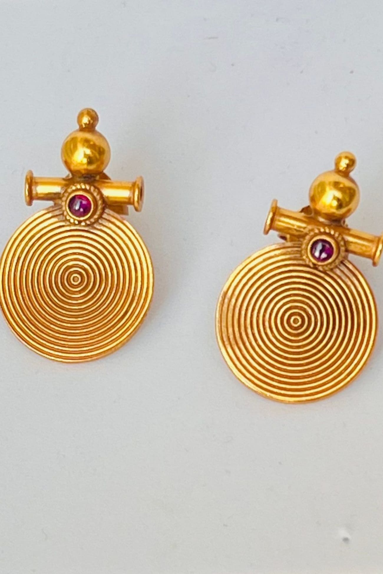 414RVI-Ruby-Gold-Disc-Studs-B1-V1