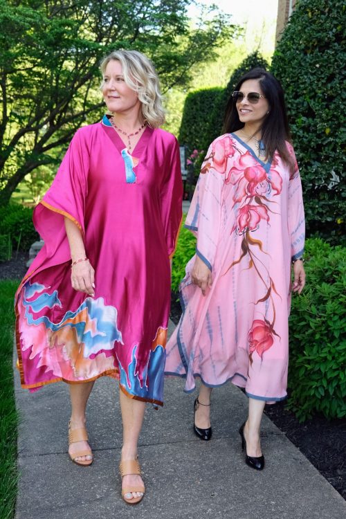 Pink Twilight Sky Kaftan Dress