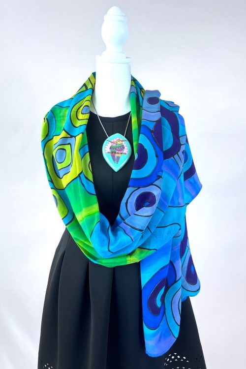 Geo Silk Scarf