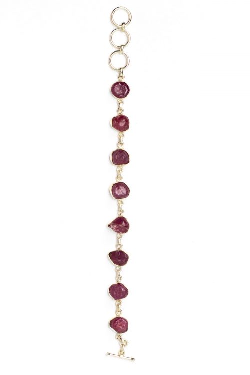 Raw Ruby Harmony Bracelet