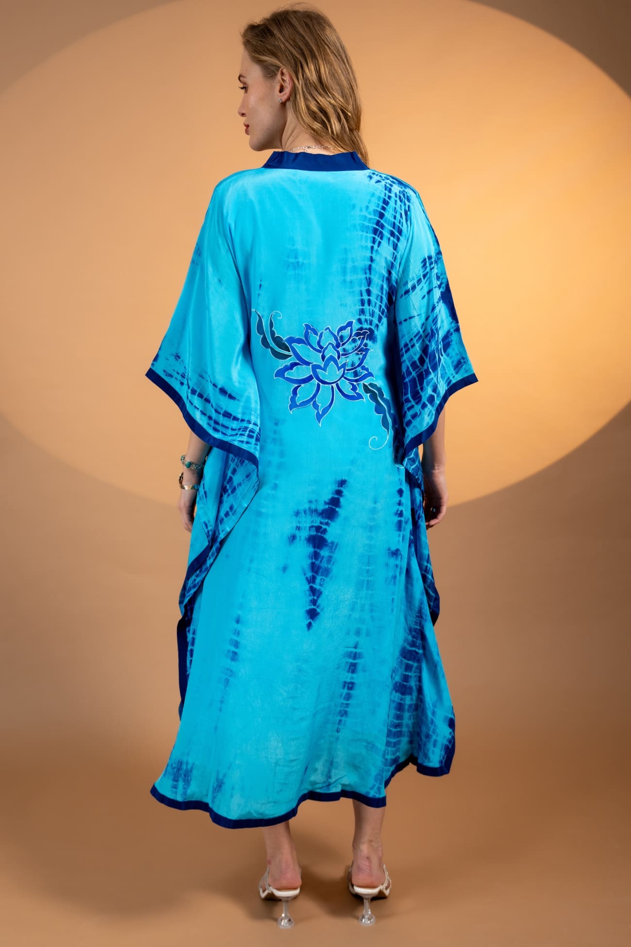53ANA-Peacock-Reverie-Long-Silk-Kaftan-B1