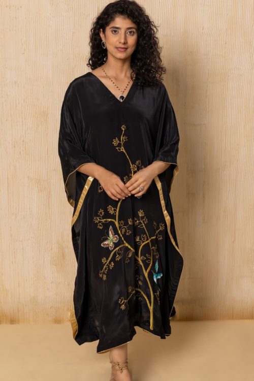 Bird Garden Kaftan Dress