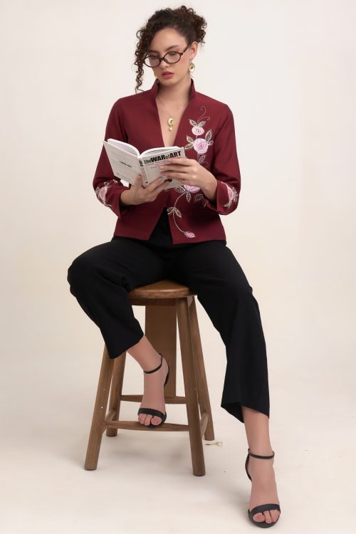 The Fearless Rose Silk Jacket